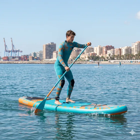 Paddlesurf en aguas tranquilas de la Costa del Sol