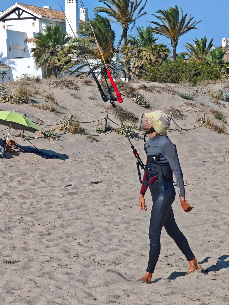 Clase de kitesurf en Málaga